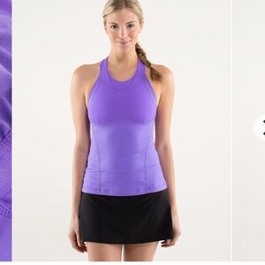 Lululemon Run Make It Count Tank Power Purple pit to pit 13.5” size 6